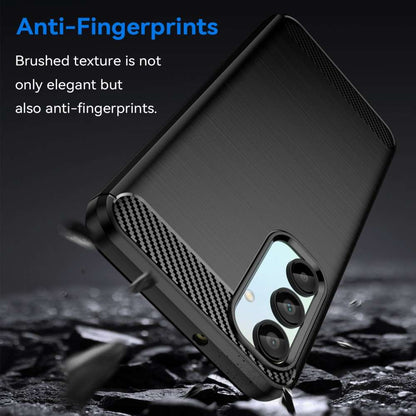 TPU Hülle für Samsung Galaxy A16 Carbon Fiber Skin Brushed Schutzcover Soft Case