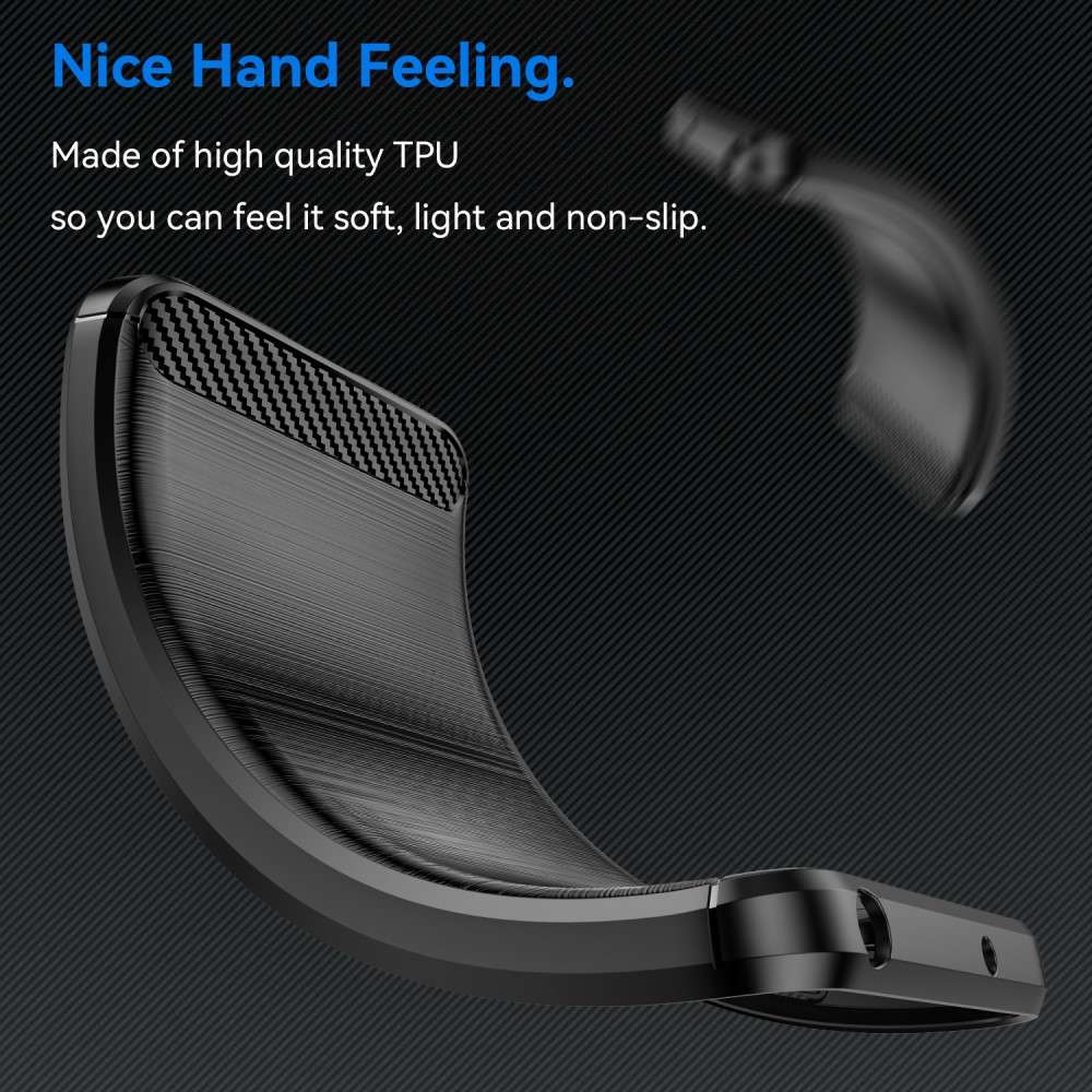 TPU Hülle für Samsung Galaxy A16 Carbon Fiber Skin Brushed Schutzcover Soft Case