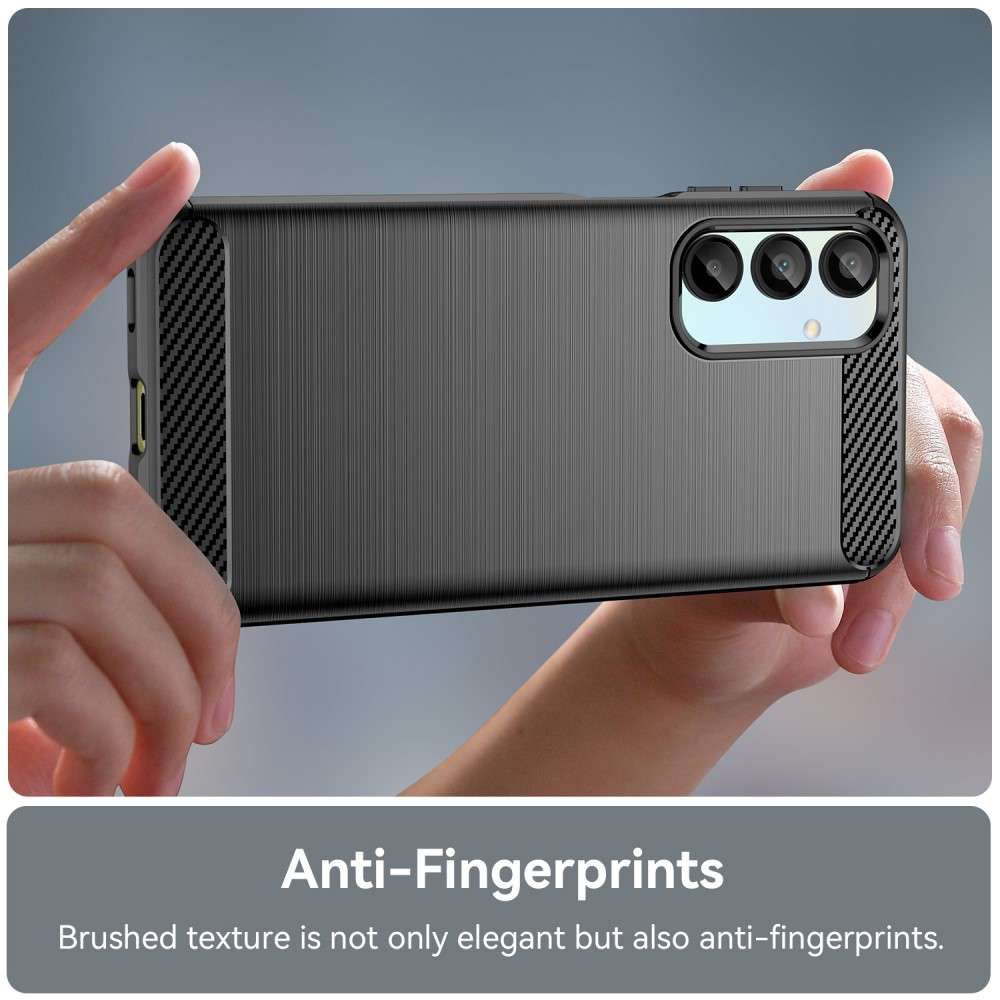 TPU Hülle für Samsung Galaxy A16 Carbon Fiber Skin Brushed Schutzcover Soft Case