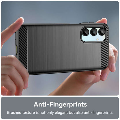 TPU Hülle für Samsung Galaxy A16 Carbon Fiber Skin Brushed Schutzcover Soft Case