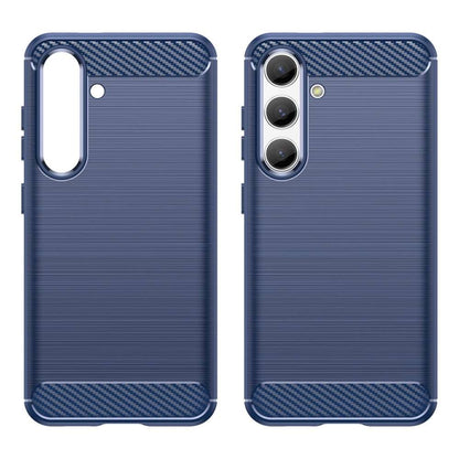 TPU Hülle für Samsung Galaxy S25 Carbon Fiber Skin Brushed Schutzcover Soft Case