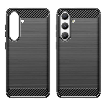TPU Hülle für Samsung Galaxy S25 Carbon Fiber Skin Brushed Schutzcover Soft Case