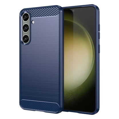 TPU Hülle für Samsung Galaxy S25 PLUS Carbon Fiber Skin Brushed Schutzcover Case