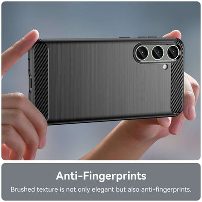 TPU Hülle für Samsung Galaxy S25 PLUS Carbon Fiber Skin Brushed Schutzcover Case