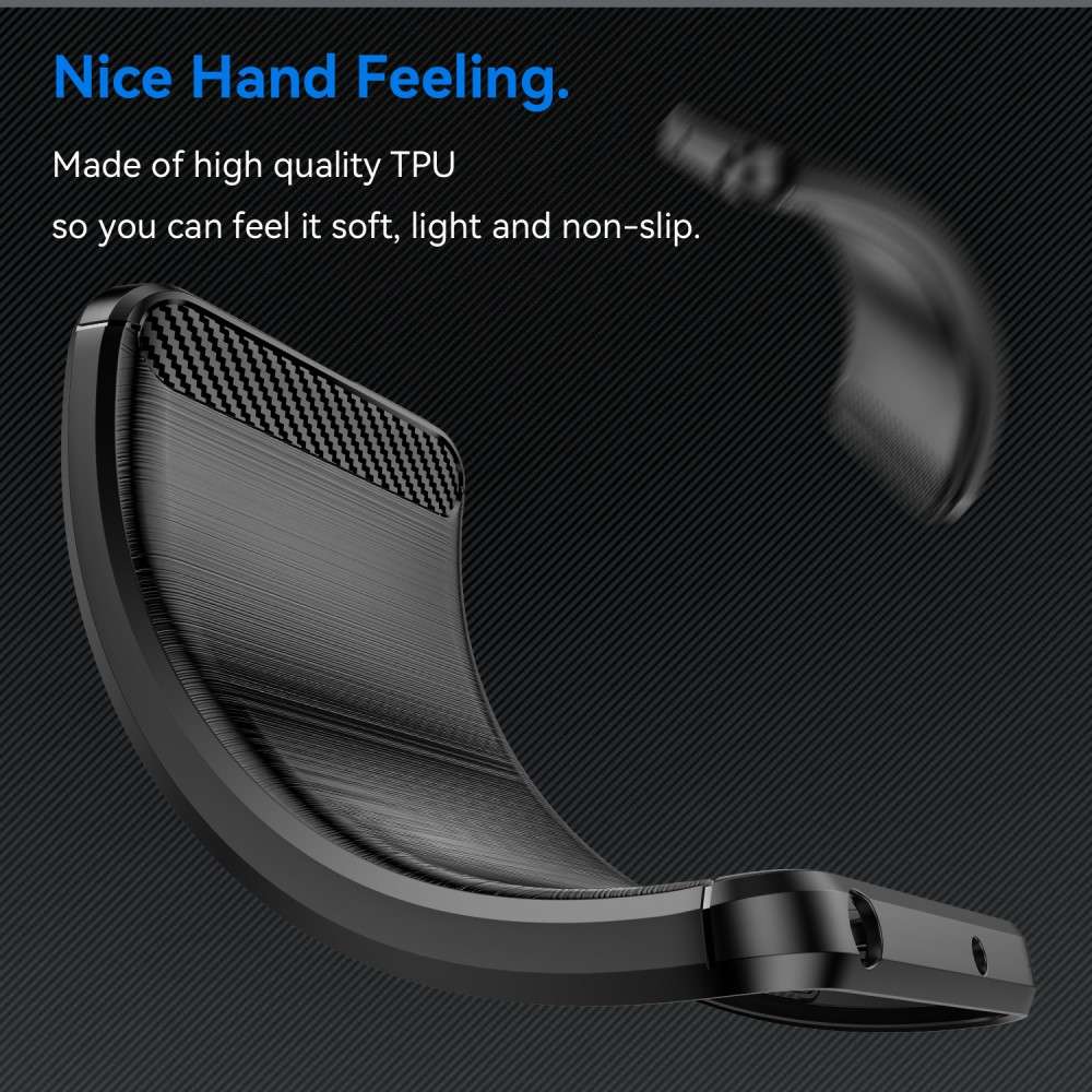 TPU Hülle für Samsung Galaxy S25 PLUS Carbon Fiber Skin Brushed Schutzcover Case