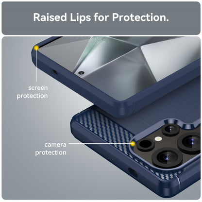 TPU Hülle für Samsung Galaxy S25 ULTRA Carbon Fiber Skin Brushed Schutzcover