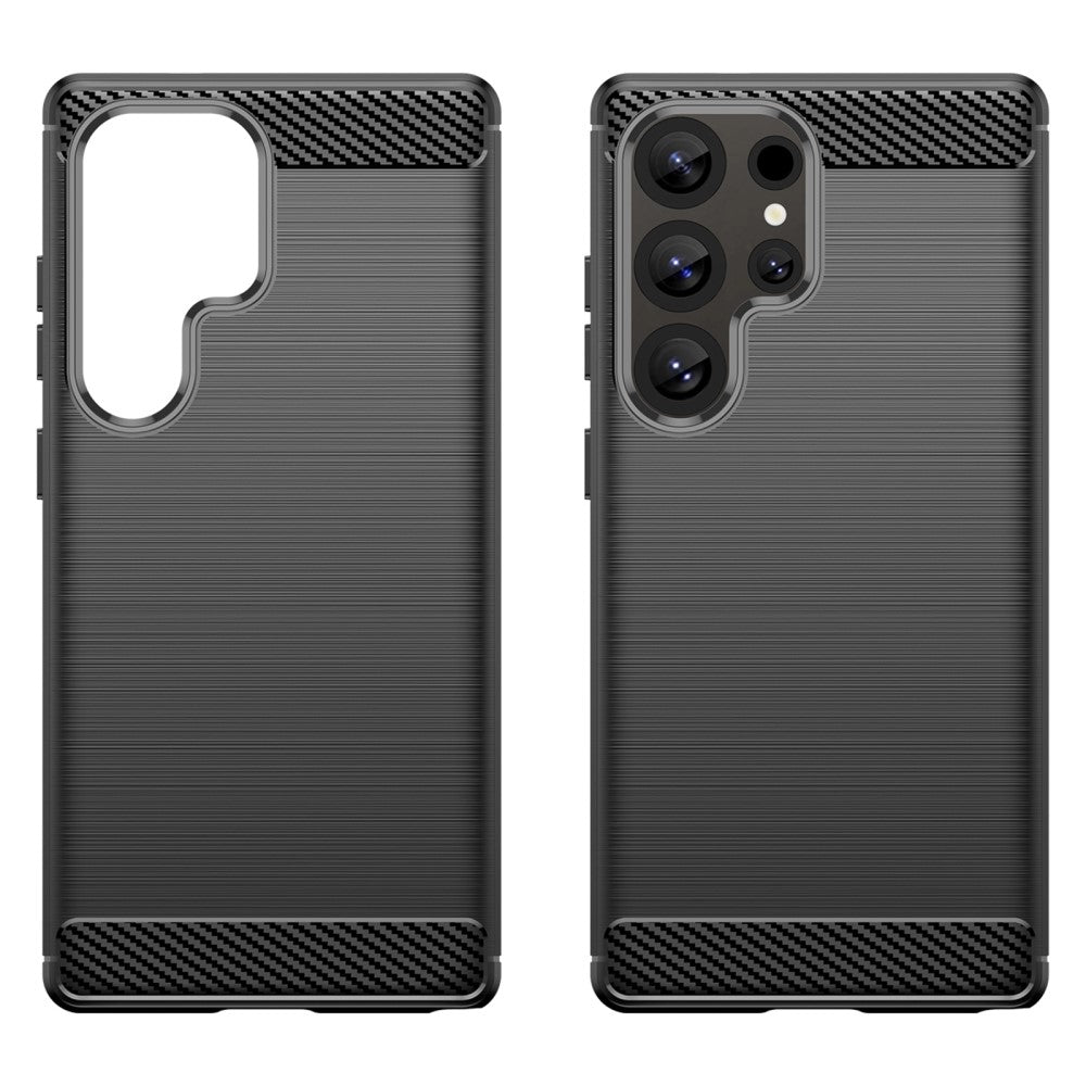 TPU Hülle für Samsung Galaxy S25 ULTRA Carbon Fiber Skin Brushed Schutzcover