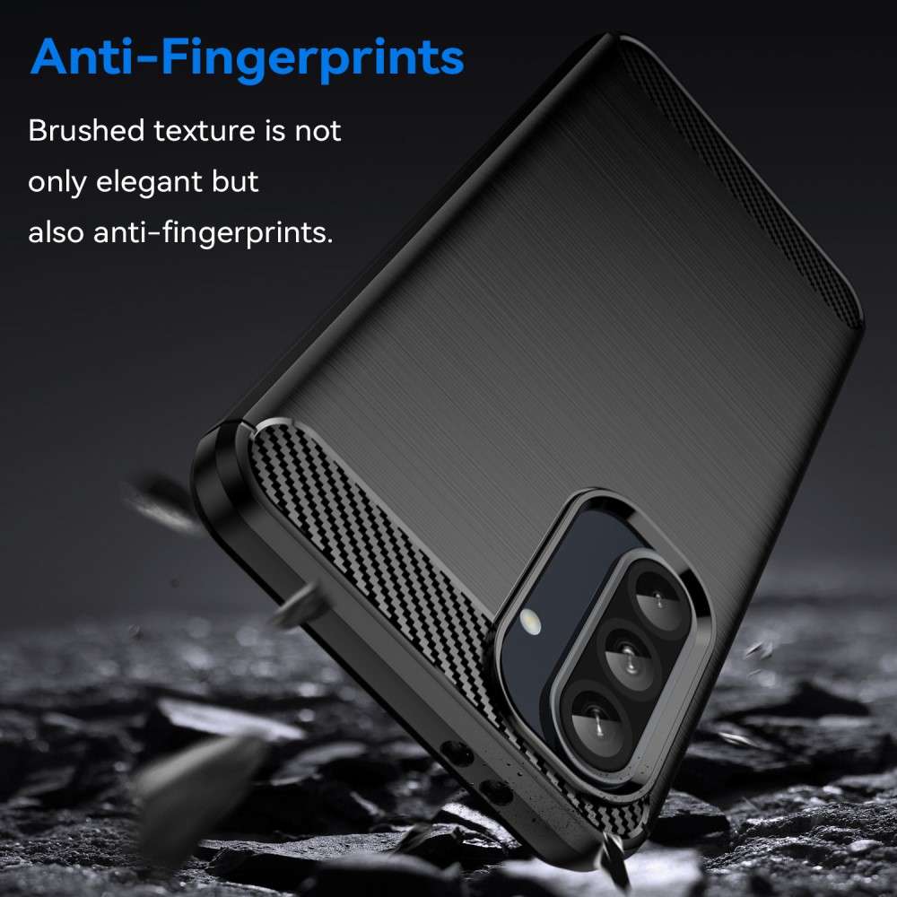 TPU Hülle für Samsung Galaxy A56 A36 Carbon Fiber Skin Brushed Schutzcover Case