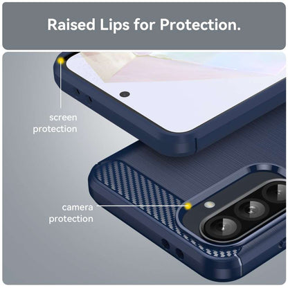 TPU Hülle für Samsung Galaxy A56 A36 Carbon Fiber Skin Brushed Schutzcover Case