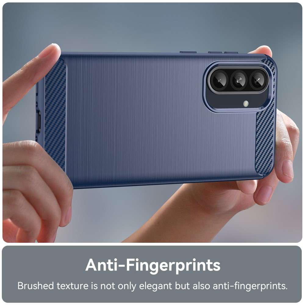 TPU Hülle für Samsung Galaxy A56 A36 Carbon Fiber Skin Brushed Schutzcover Case