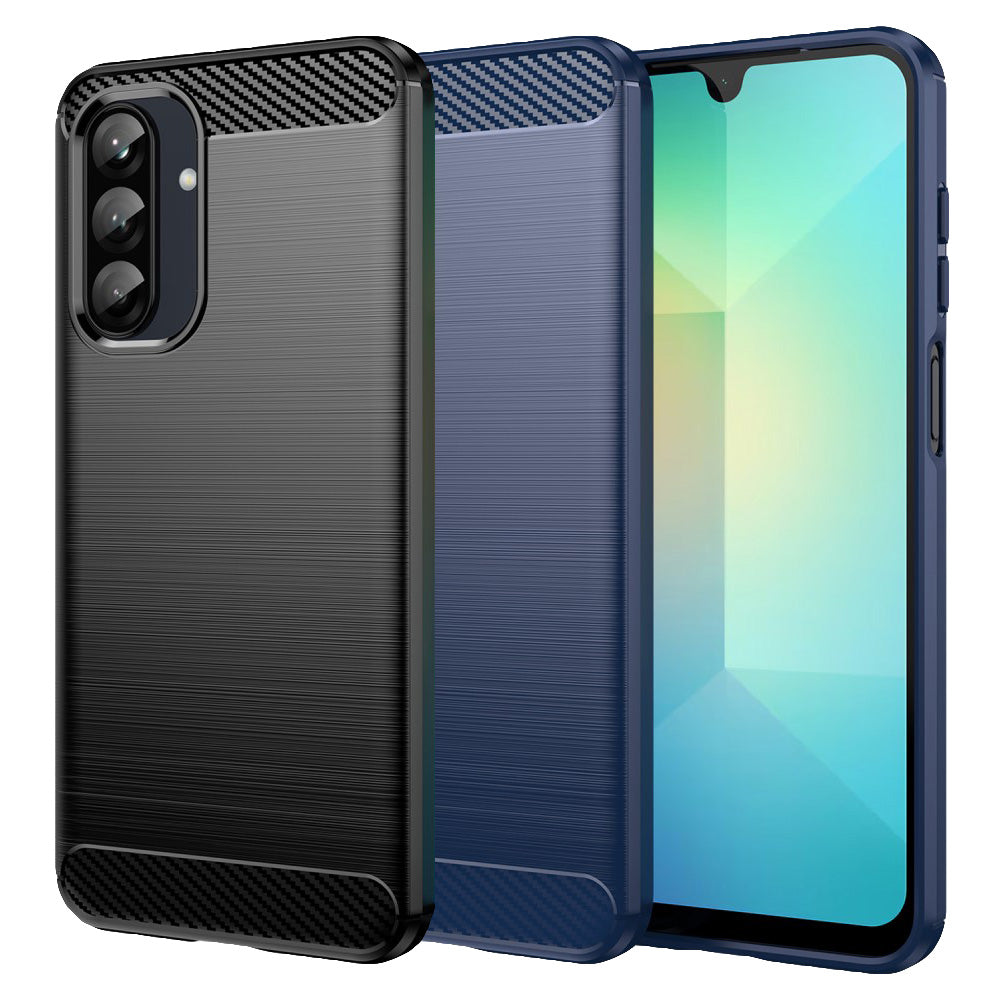 TPU Hülle für Samsung Galaxy A26 Carbon Fiber Skin Brushed Schutzcover Soft Case