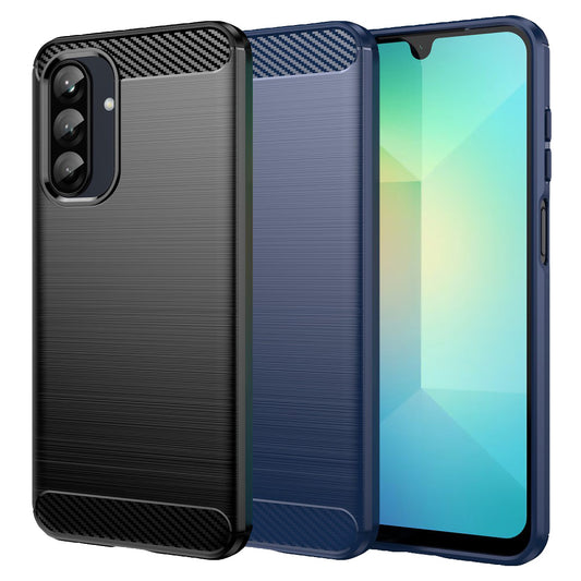 TPU Hülle für Samsung Galaxy A26 Carbon Fiber Skin Brushed Schutzcover Soft Case