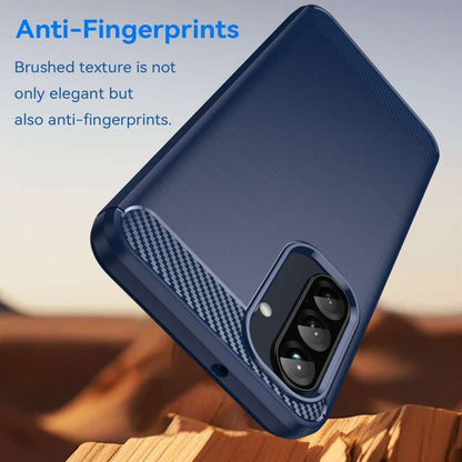 TPU Hülle für Samsung Galaxy A26 Carbon Fiber Skin Brushed Schutzcover Soft Case