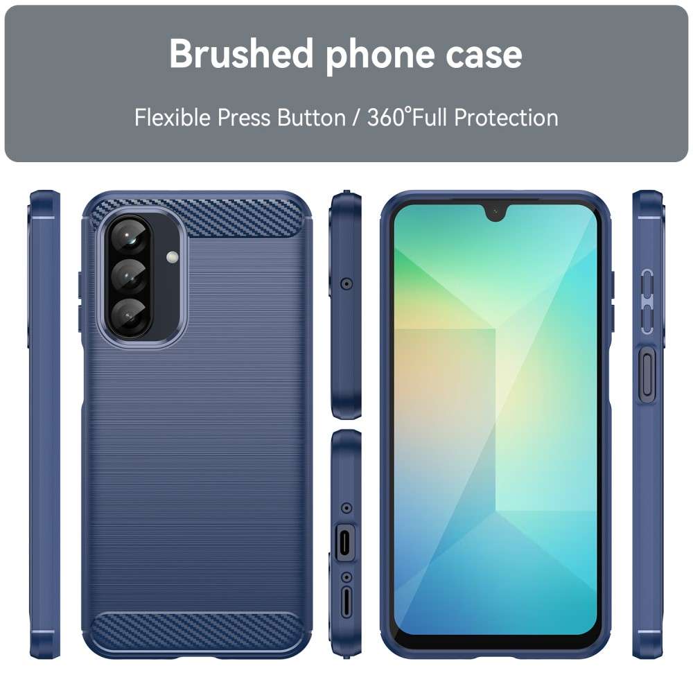 TPU Hülle für Samsung Galaxy A26 Carbon Fiber Skin Brushed Schutzcover Soft Case