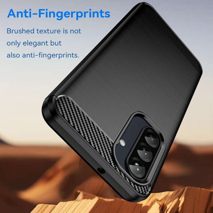 TPU Hülle für Samsung Galaxy A26 Carbon Fiber Skin Brushed Schutzcover Soft Case