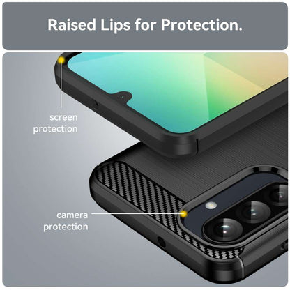 TPU Hülle für Samsung Galaxy A26 Carbon Fiber Skin Brushed Schutzcover Soft Case