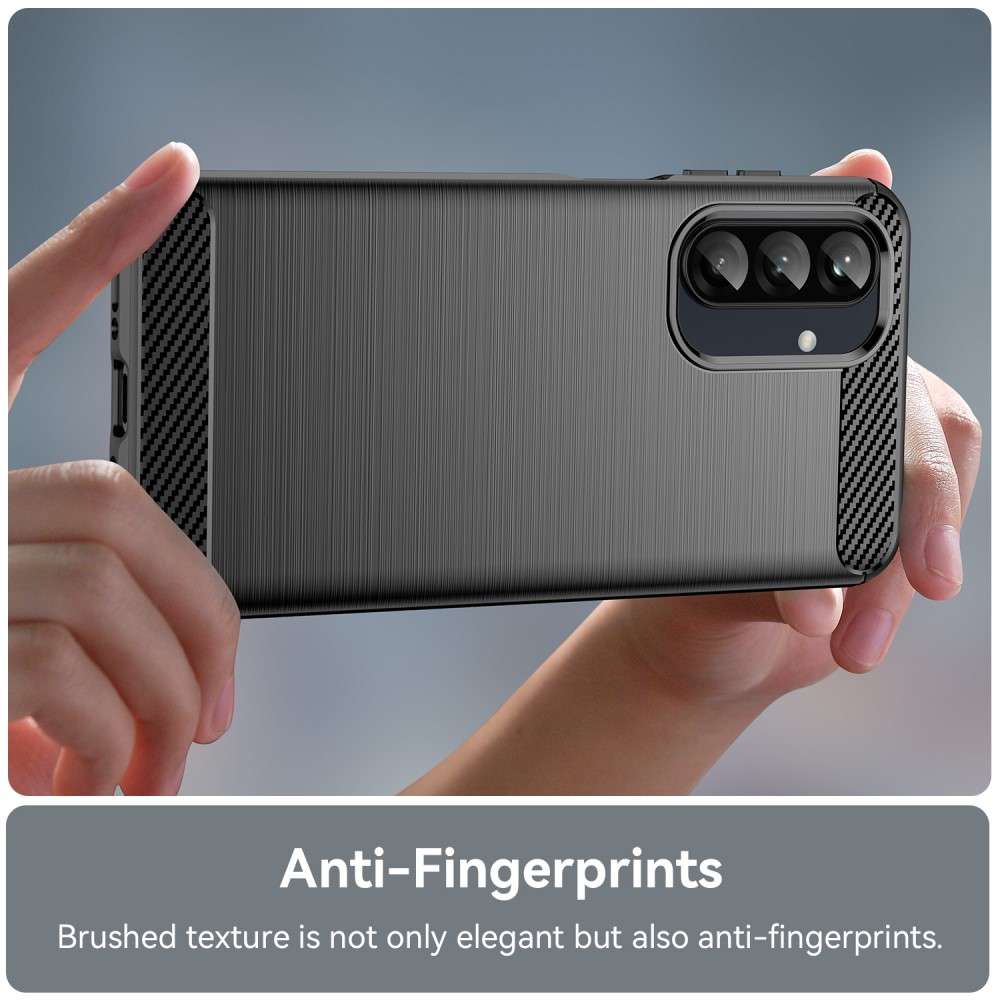 TPU Hülle für Samsung Galaxy A26 Carbon Fiber Skin Brushed Schutzcover Soft Case