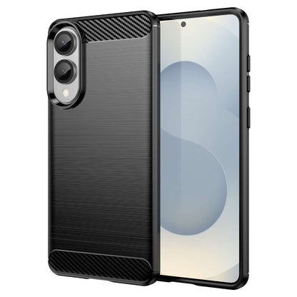 TPU Hülle für Samsung Galaxy S25 EDGE Carbon Fiber Skin Brushed Schutzcover Case