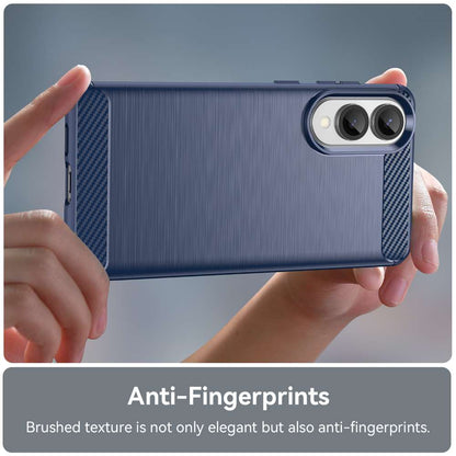 TPU Hülle für Samsung Galaxy S25 EDGE Carbon Fiber Skin Brushed Schutzcover Case