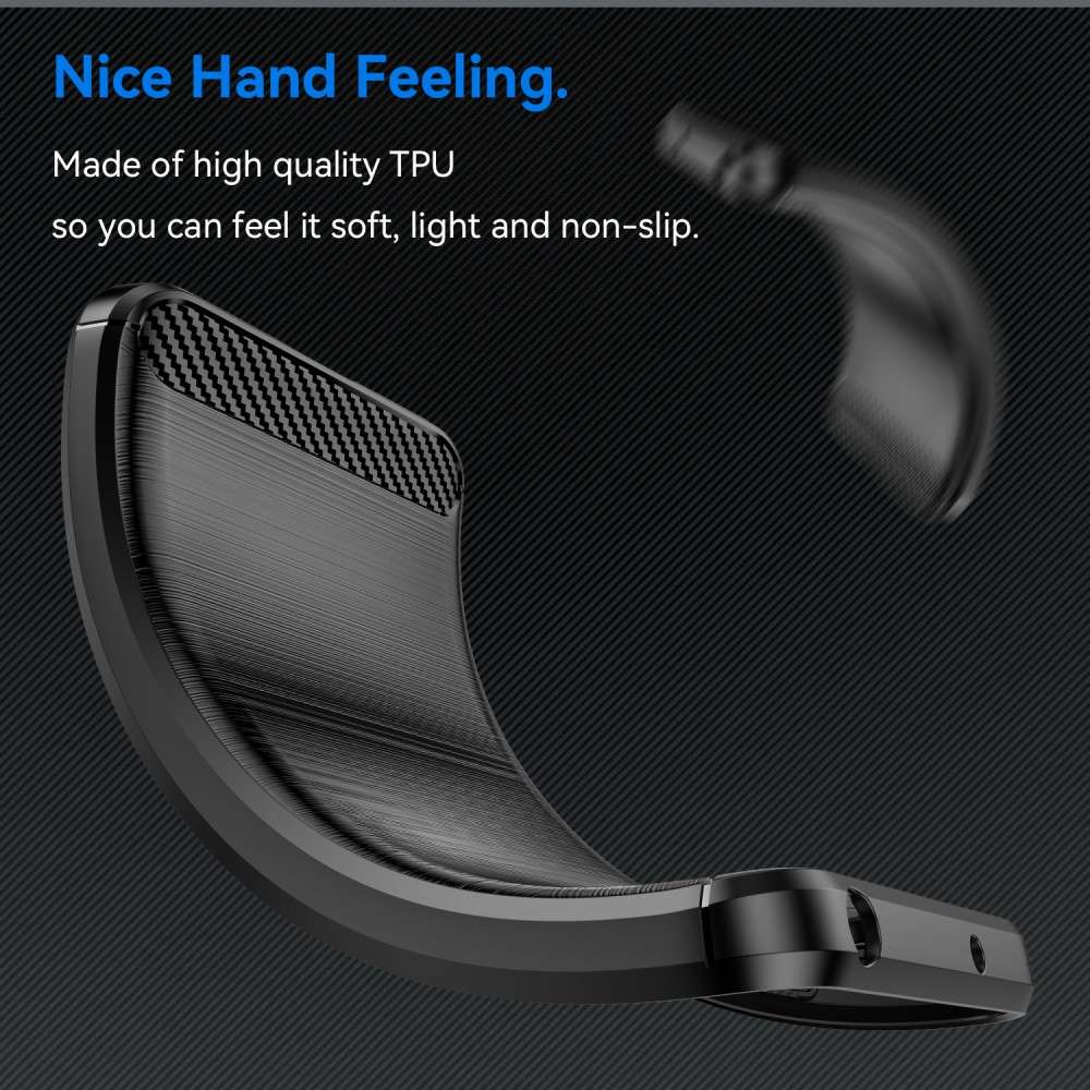 TPU Hülle für Sony Xperia 1 VI Carbon Fiber Skin Brushed Schutzcover Soft Case