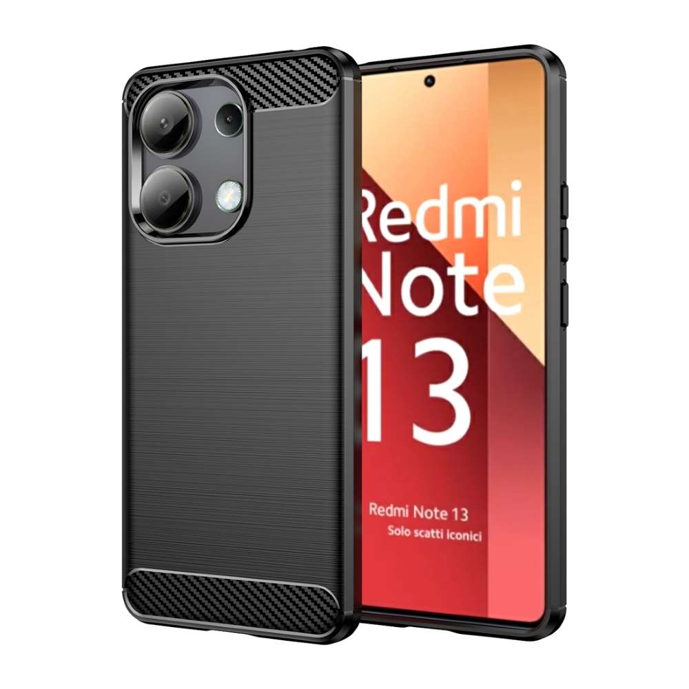 TPU Hülle für Xiaomi Redmi Note 13 4G Carbon Fiber Skin Brushed Schutzcover Case