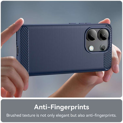 TPU Hülle für Xiaomi Redmi Note 13 4G Carbon Fiber Skin Brushed Schutzcover Case