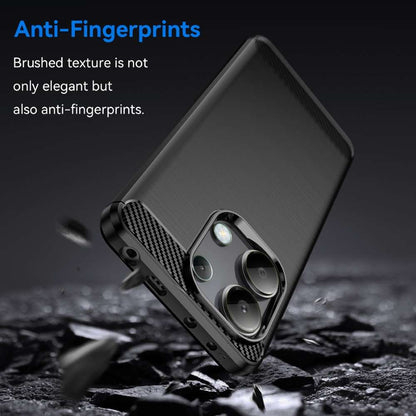 TPU Hülle für Xiaomi Redmi Note 13 4G Carbon Fiber Skin Brushed Schutzcover Case