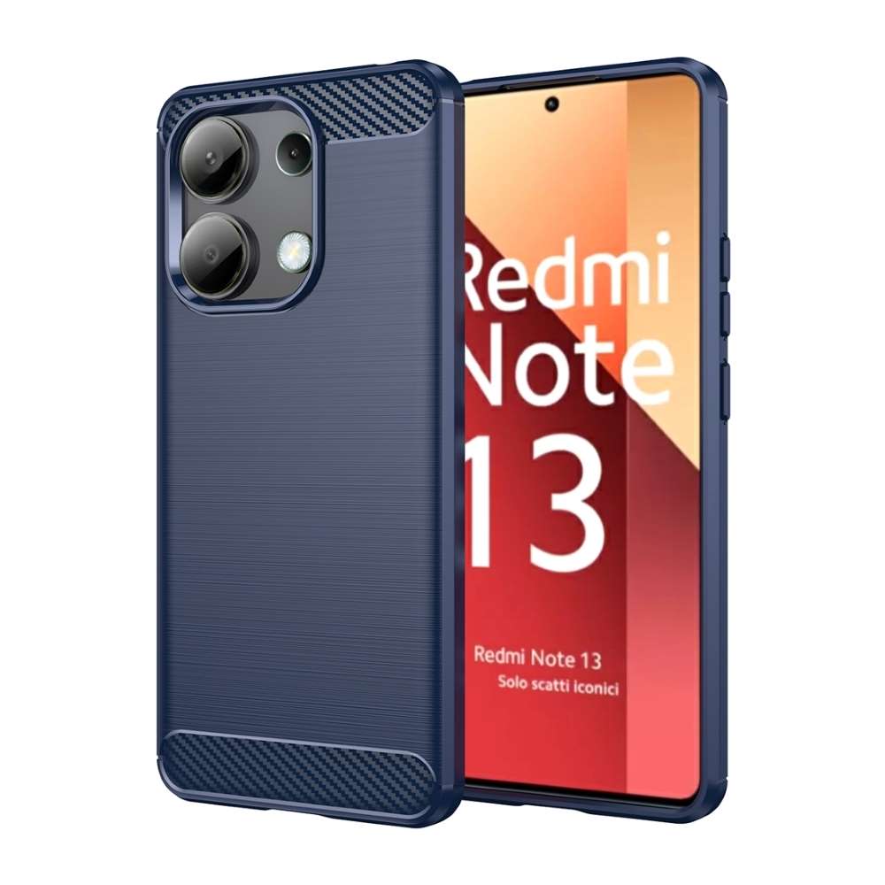 TPU Hülle für Xiaomi Redmi Note 13 4G Carbon Fiber Skin Brushed Schutzcover Case