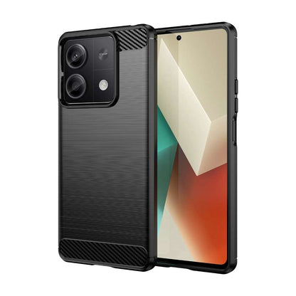 TPU Hülle für Xiaomi Redmi Note 13 5G Carbon Fiber Skin Brushed Schutzcover Case