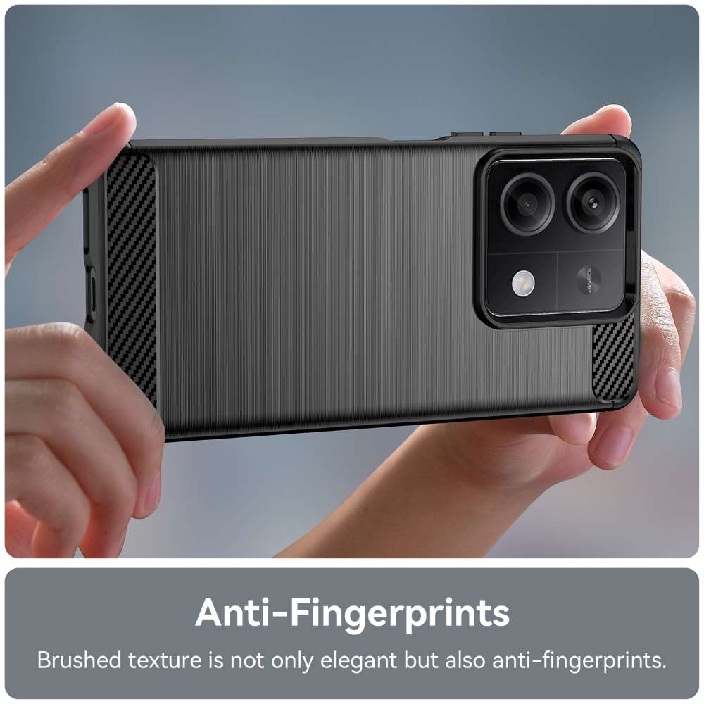 TPU Hülle für Xiaomi Redmi Note 13 5G Carbon Fiber Skin Brushed Schutzcover Case