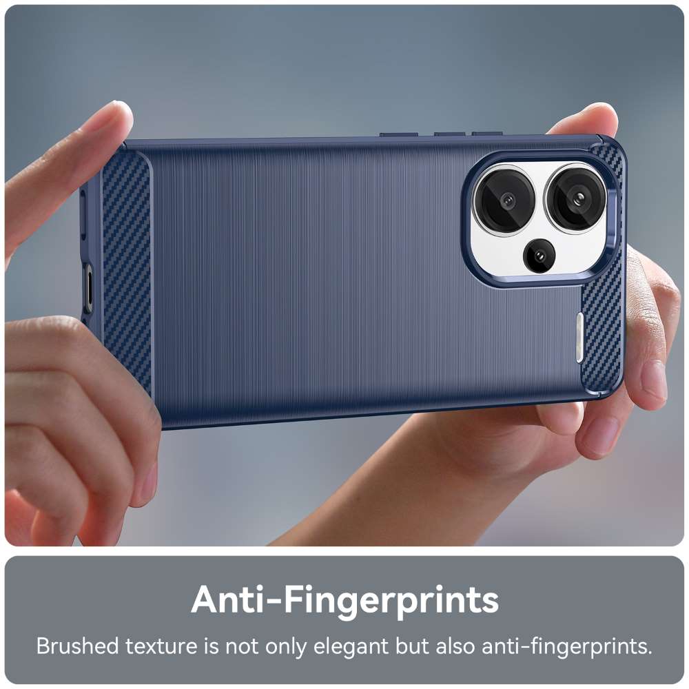 TPU Hülle für Xiaomi Redmi Note 13 PRO+ Carbon Fiber Skin Brushed Schutzcover