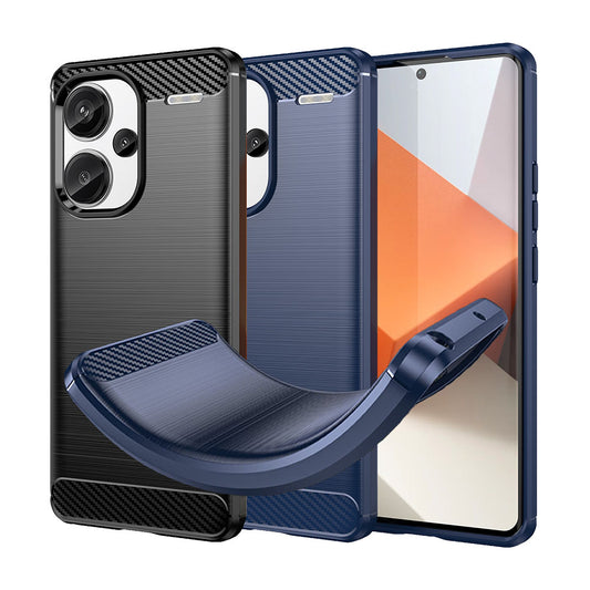 TPU Hülle für Xiaomi Redmi Note 13 PRO+ Carbon Fiber Skin Brushed Schutzcover