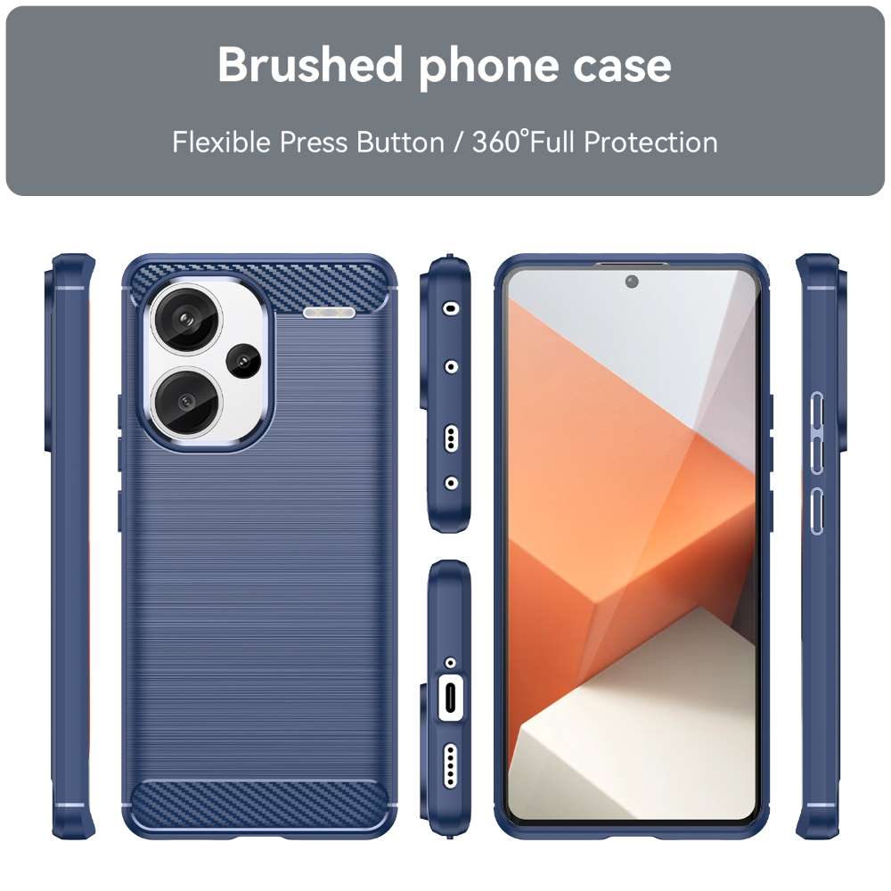 TPU Hülle für Xiaomi Redmi Note 13 PRO+ Carbon Fiber Skin Brushed Schutzcover