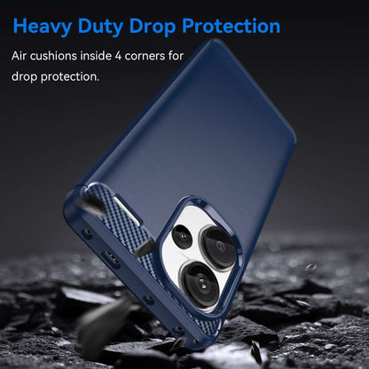 TPU Hülle für Xiaomi Redmi Note 13 PRO+ Carbon Fiber Skin Brushed Schutzcover