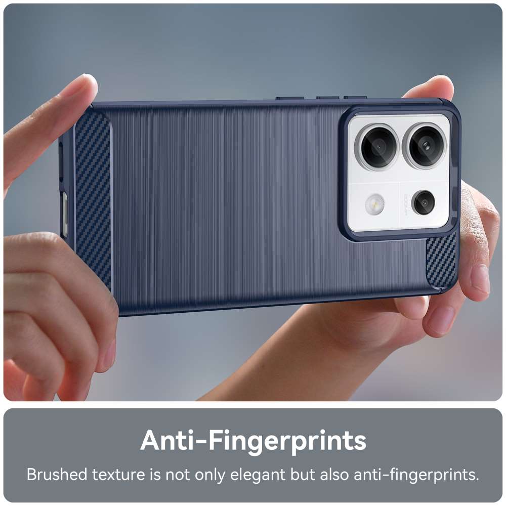 TPU Hülle für Xiaomi Redmi Note 13 PRO 5G Carbon Fiber Skin Brushed Schutzcover