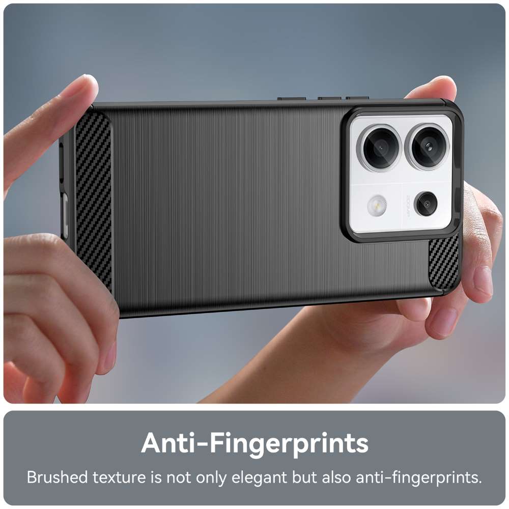 TPU Hülle für Xiaomi Redmi Note 13 PRO 5G Carbon Fiber Skin Brushed Schutzcover