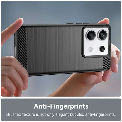 TPU Hülle für Xiaomi Redmi Note 13 PRO 5G Carbon Fiber Skin Brushed Schutzcover