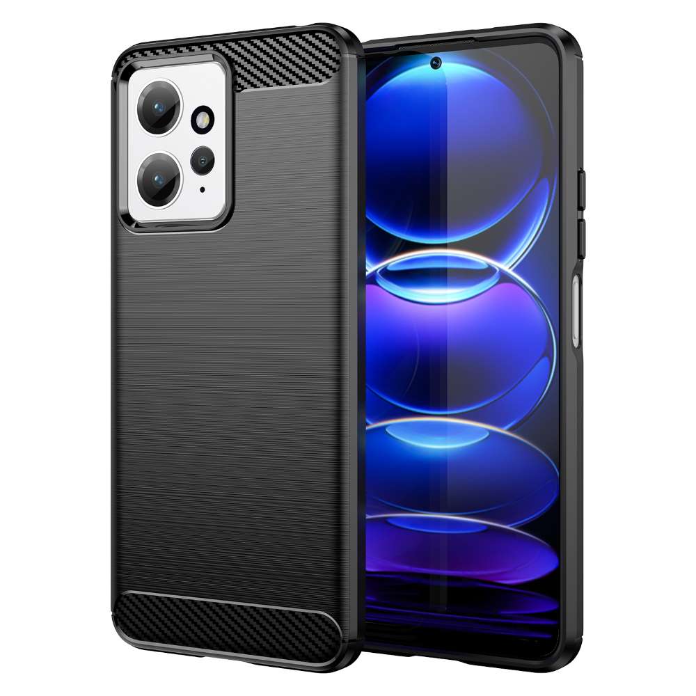TPU Hülle für Xiaomi Redmi Note 12 4G Carbon Fiber Skin Brushed Schutzcover Case