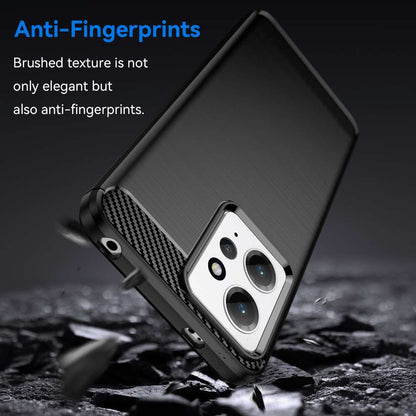 TPU Hülle für Xiaomi Redmi Note 12 4G Carbon Fiber Skin Brushed Schutzcover Case