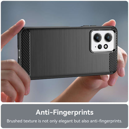 TPU Hülle für Xiaomi Redmi Note 12 4G Carbon Fiber Skin Brushed Schutzcover Case