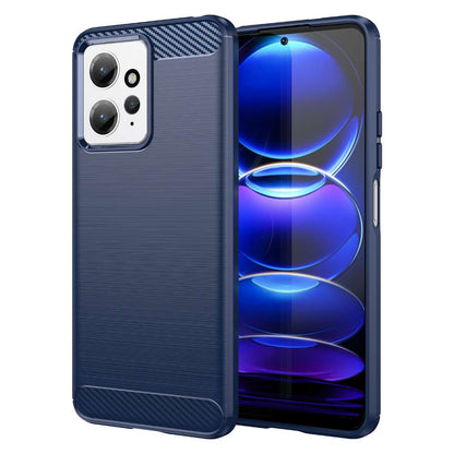 TPU Hülle für Xiaomi Redmi Note 12 4G Carbon Fiber Skin Brushed Schutzcover Case