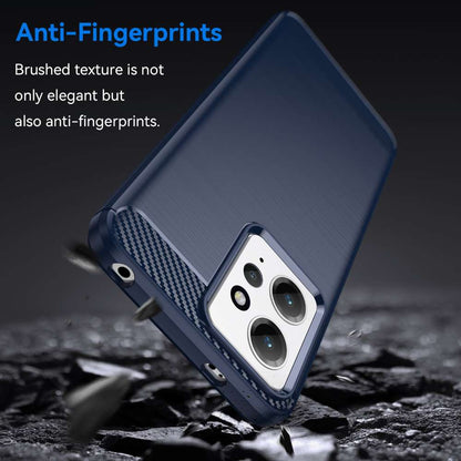 TPU Hülle für Xiaomi Redmi Note 12 4G Carbon Fiber Skin Brushed Schutzcover Case