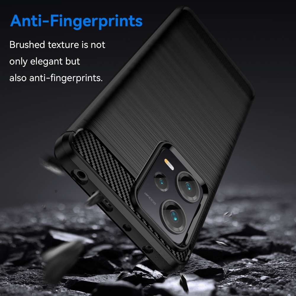 TPU Hülle für Xiaomi Redmi Note 12 PRO+ Carbon Fiber Skin Brushed Schutzcover