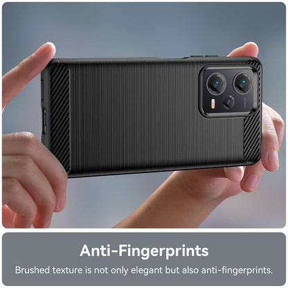 TPU Hülle für Xiaomi Redmi Note 12 PRO+ Carbon Fiber Skin Brushed Schutzcover