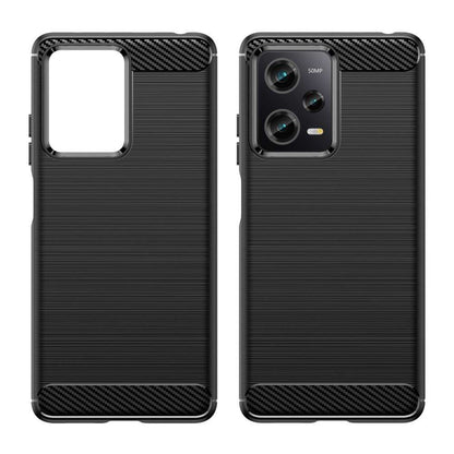 TPU Hülle für Xiaomi Redmi Note 12 PRO 5G Carbon Fiber Skin Brushed Schutzcover