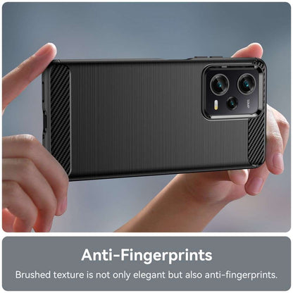 TPU Hülle für Xiaomi Redmi Note 12 PRO 5G Carbon Fiber Skin Brushed Schutzcover