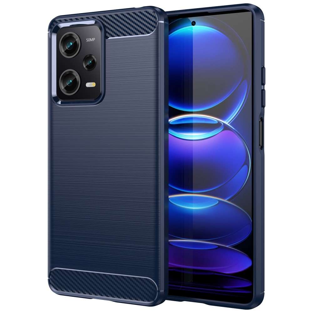 TPU Hülle für Xiaomi Redmi Note 12 PRO 5G Carbon Fiber Skin Brushed Schutzcover