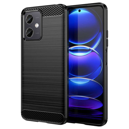 TPU Hülle für Xiaomi Redmi Note 12 5G Carbon Fiber Skin Brushed Schutzcover Case