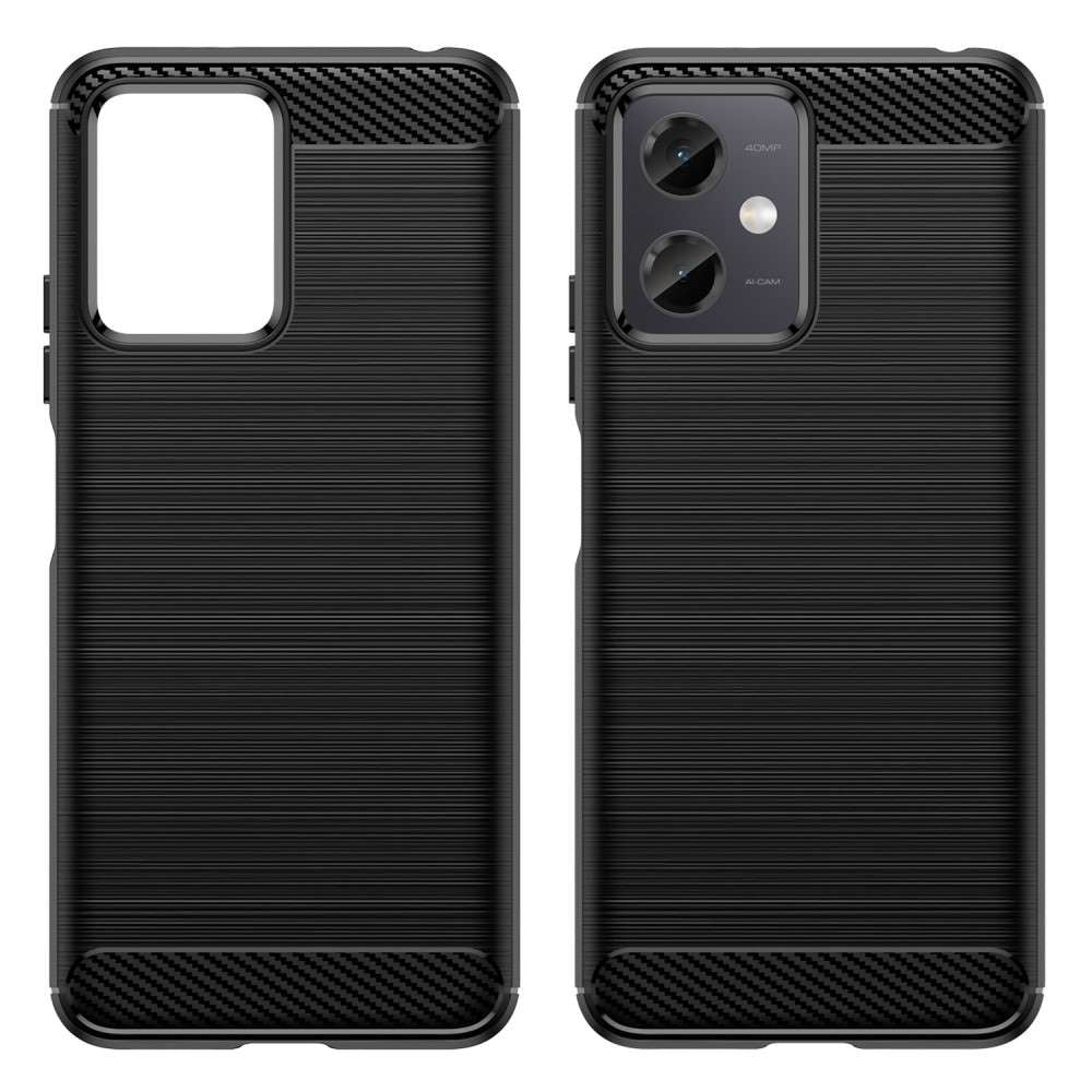 TPU Hülle für Xiaomi Redmi Note 12 5G Carbon Fiber Skin Brushed Schutzcover Case