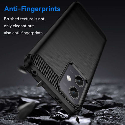 TPU Hülle für Xiaomi Redmi Note 12 5G Carbon Fiber Skin Brushed Schutzcover Case